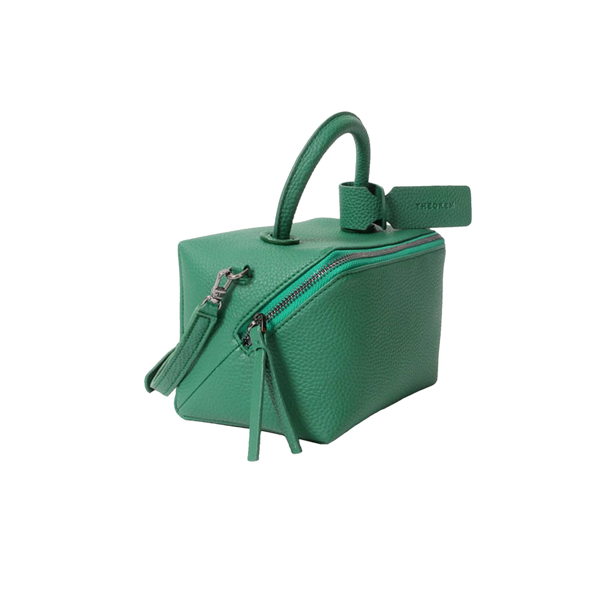 Cubic Cross Body Bag - Peacock Green