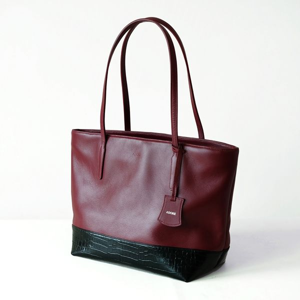 Harbour Tote Bag - Dark Red