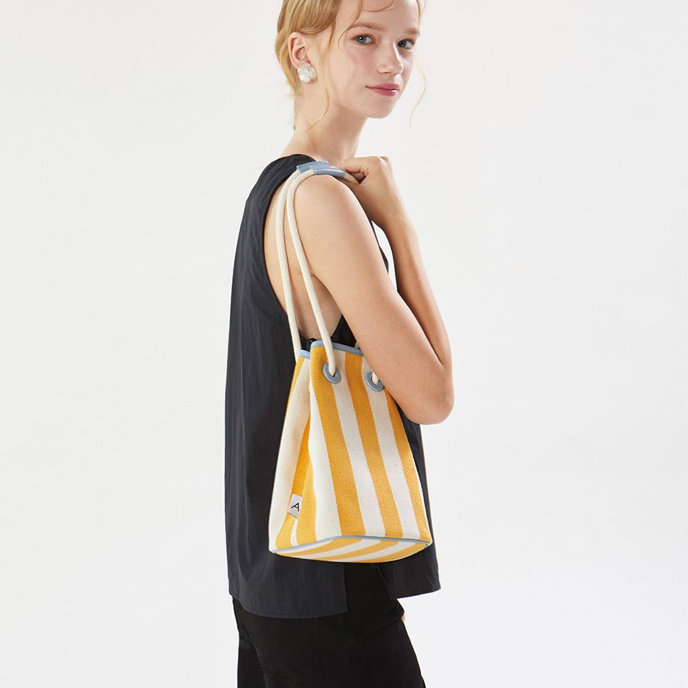 Kave Bucket Bag - Yellow Stripe