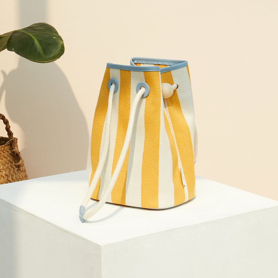 Kave Bucket Bag - Yellow Stripe