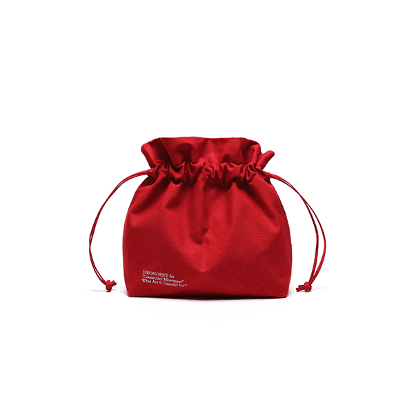 clear red bag