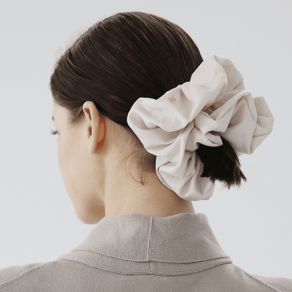 Scrunchie Jewel - Ivory