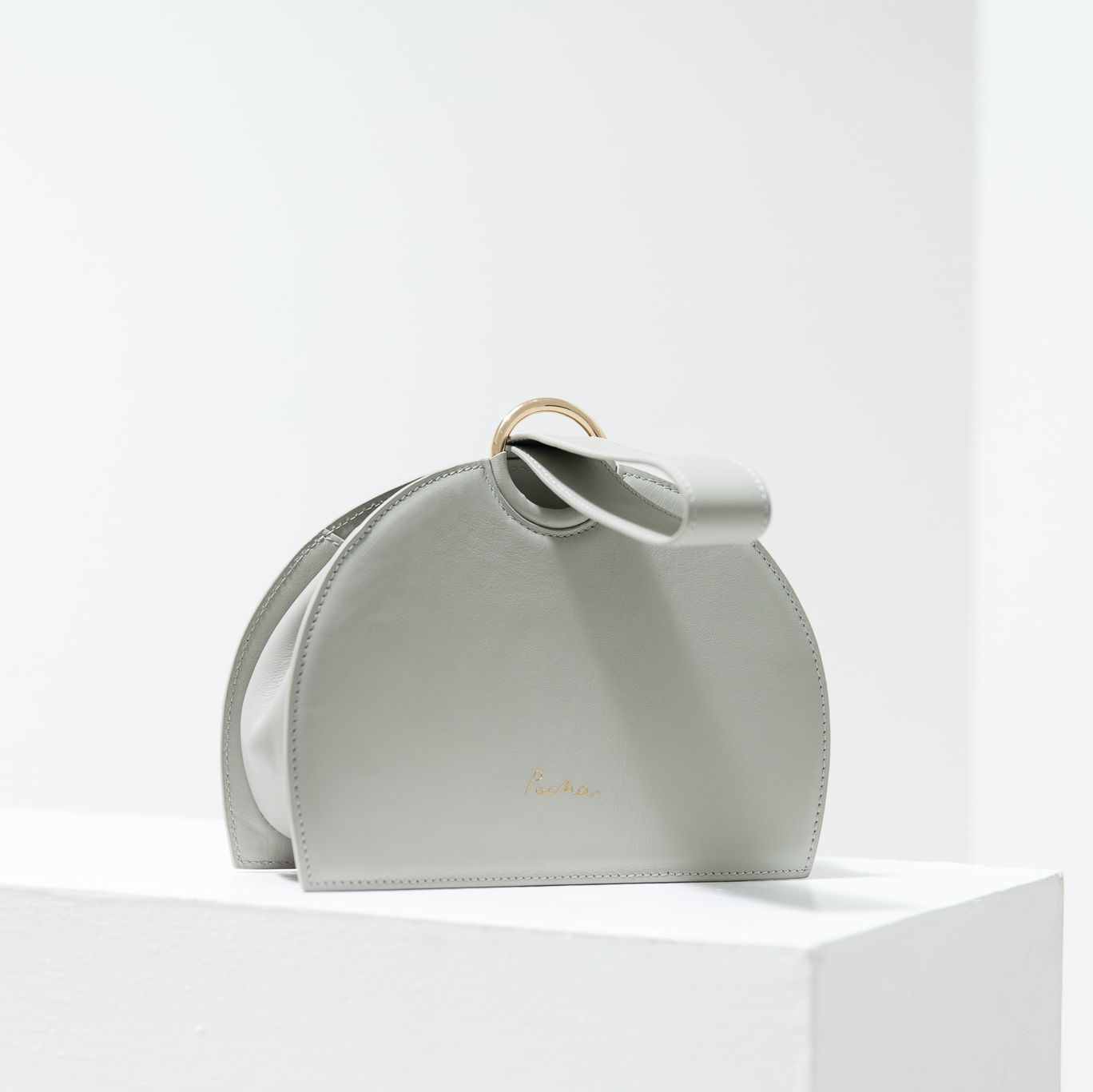 The Moon Handbag - Smoke Light Grey