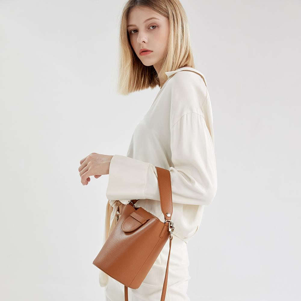 Lena Bucket Bag - Brown