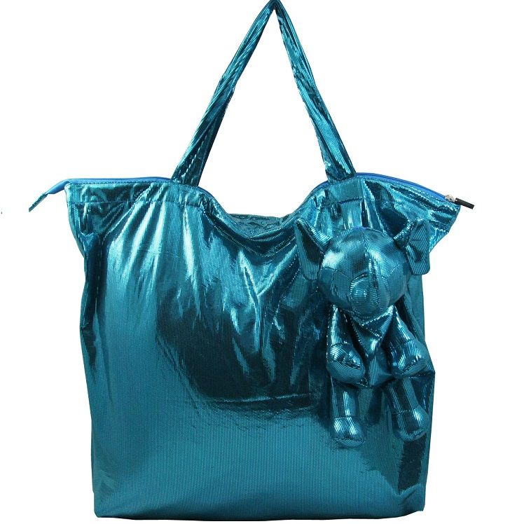 Disco Foldable Bag L - Turqouise