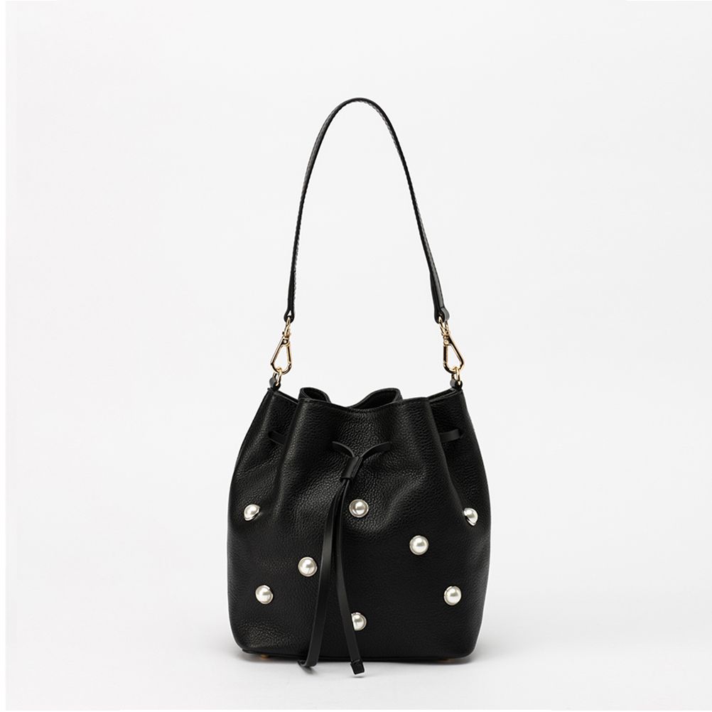 Pearl Bucket Bag - Black