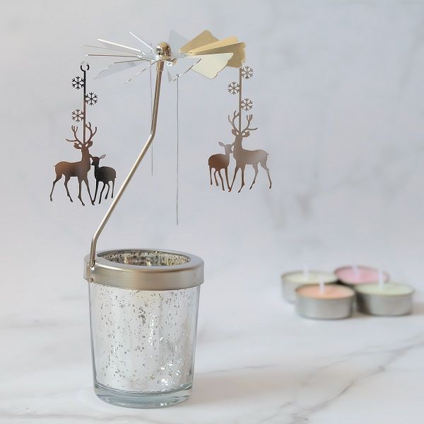 deer tea light holder