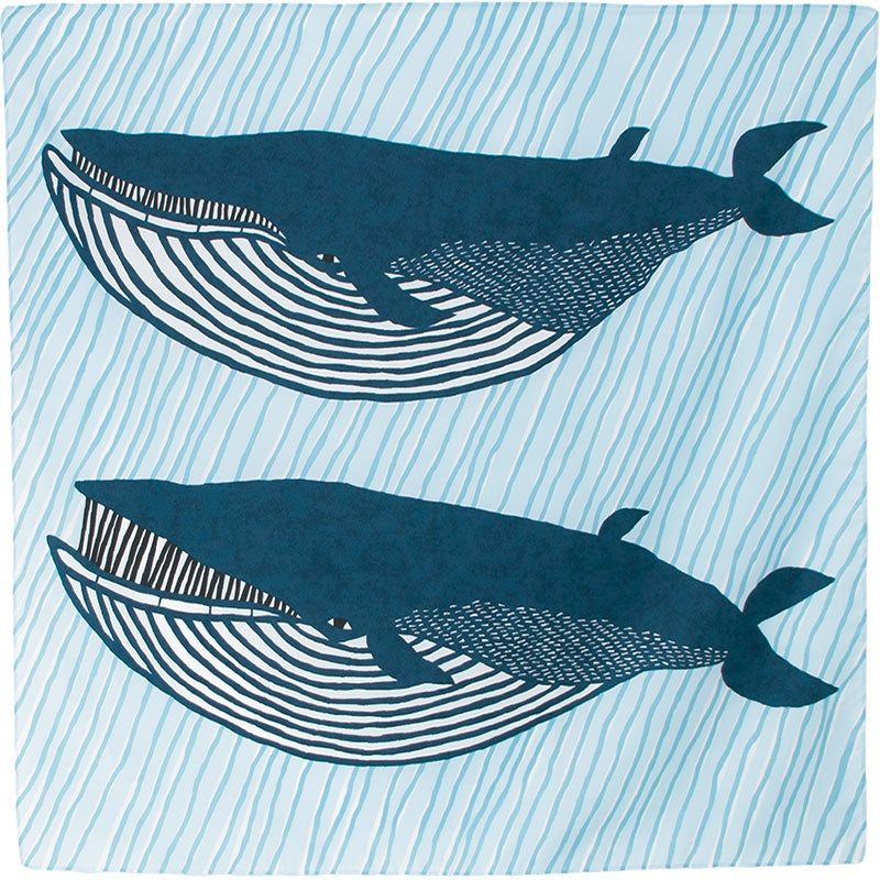 Shop Furoshiki Water-Repellant Whale - 100cm Blue by Furoshiki Lah ...